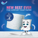 Fine Comfort Toilet Tissue 12 Rolls 180 Sheets x  2 Ply
