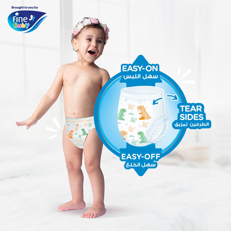 Fine Baby Instant Dry Pants Size 6 Junior 15kg+ 108 Diapers